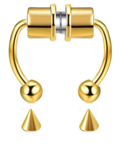 پیرسینگ زنانه مدل مگنتی طرح گوی و نیزه کد Mhr-1