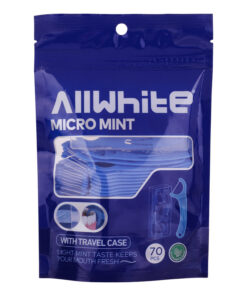 نخ دندان آل وایت مدل micro mint بسته 70 عددی