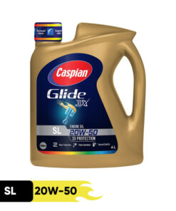 روغن موتور خودرو بنزینی کاسپین مدل SL 20W-50 Super Motor Oil حجم 4 لیتر