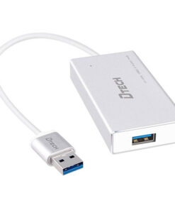 هاب 4 پورت USB3.0 دیتک مدل DT-3308 به طول 25 سانتی متر