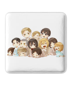 مگنت خندالو طرح انیمه اتک آن تایتان Attack on Titan مدل مربعی کد 18552