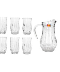 سرویس پارچ و لیوان 7 پارچه بلور و شیشه اصفهان مدل امپراطور