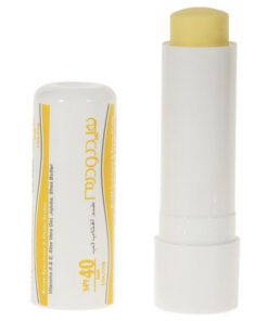 بالم لب هیدرودرم مدل SPF40 مرطوب‌کننده و ضدآفتاب با عصاره آلوئه‌ورا و شی‌باتر، مقاوم در برابر آب و تعریق، مناسب پوست خشک، جامد ماتیکی، وزن 4.5 گرم