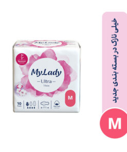 نوار بهداشتی بالدار نازک روز و شب مای لیدی مدل Silky Soft سایز متوسط بسته 10 عددی | گارانتی اصالت و سلامت فیزیکی کالا