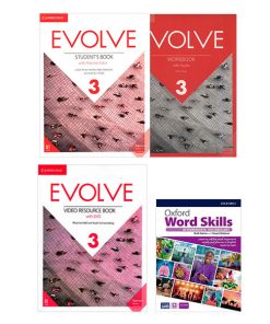 کتاب Evolve 3 و Oxford Word Skills Intermediate 2nd اثر جمعی از نویسندگان انتشارات دانشگاه کمبریج 4 جلدی