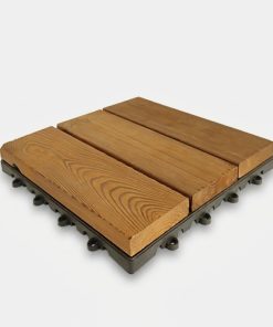 کفپوش مدل تایل ترموود 3 ردیفه سایز 30x30 سانتی متر