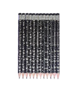 مداد مشکی مدل ام کیو طرح پروانه کد اچ 44 مجموعه 12 عددی