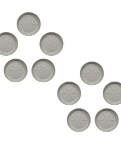 زیرگلدانی شیک پلاستیک مدل S3 سایز 18.5cm مجموعه 10 عددی