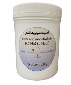 پودر اسید سیتریک آبدار مدل C6H8O7.H2O کد 153 وزن 1 کیلوگرم
